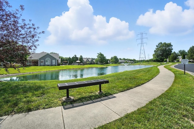 1300 Muirfield, Miami Twp, OH 45150 - surrounding community with a lawn and a water view