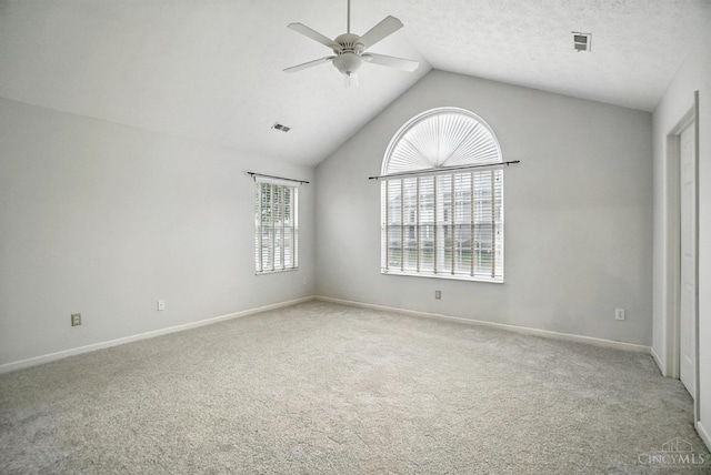 1300 Muirfield, Miami Twp, OH 45150 - carpeted spare room with ceiling fan and vaulted ceiling