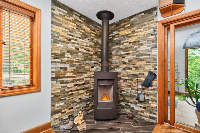 10869 Sand Run Rd, Whitewater Twp, OH 45030 - detailed view of wood finished floors and a textured ceiling