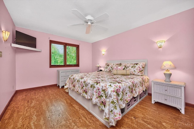 10869 Sand Run Rd, Whitewater Twp, OH 45030 - bedroom featuring wood finished floors and a ceiling fan