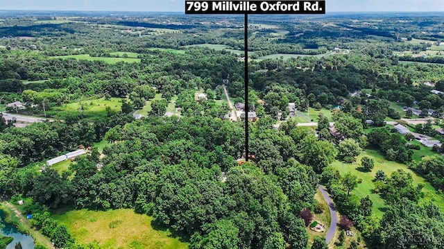 799 Millville Oxford Rd, Hamilton, OH 45013 - aerial view of a heavily wooded area