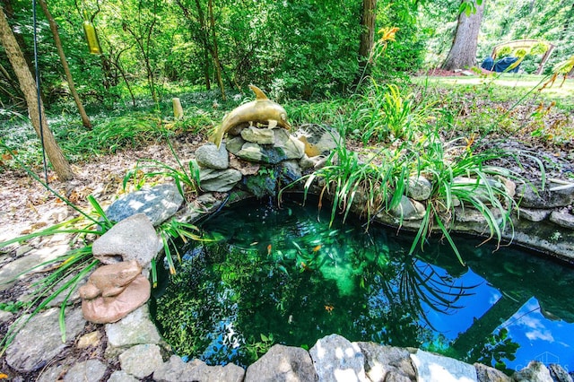 799 Millville Oxford Rd, Hamilton, OH 45013 - exterior view of a garden pond