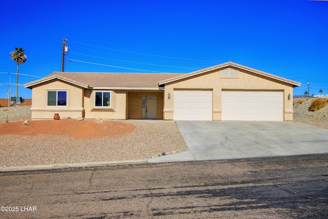 ranch-style house with a garage