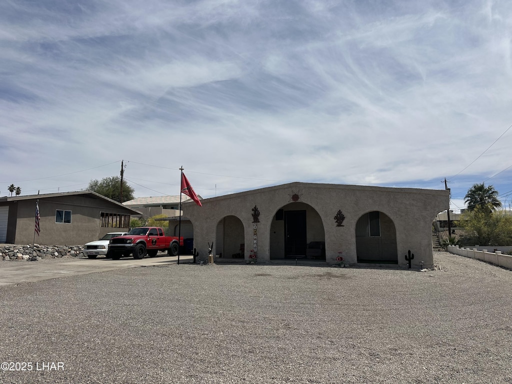 3488 Jamaica Blvd N, Lake Havasu City, AZ 86404 - view of front of home with stucco siding