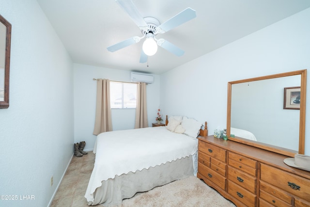 37339 Buckskin Cir, Parker, AZ 85344 - bedroom with a wall unit AC and baseboards