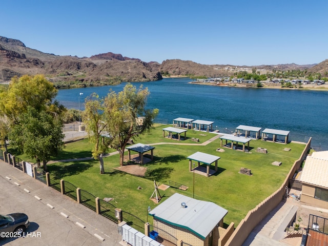 37339 Buckskin Cir, Parker, AZ 85344 - bird's eye view of a water and mountain view