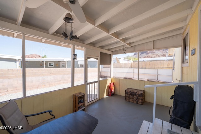 37339 Buckskin Cir, Parker, AZ 85344 - sunroom featuring a ceiling fan