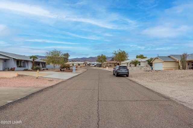 view of street featuring a residential view