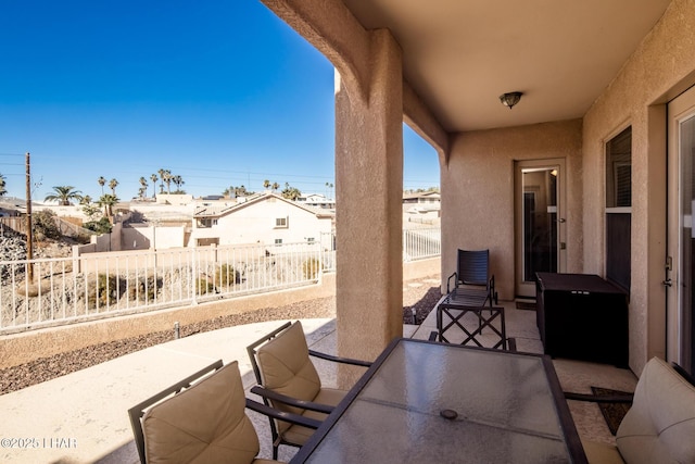 view of patio / terrace with a fenced backyard