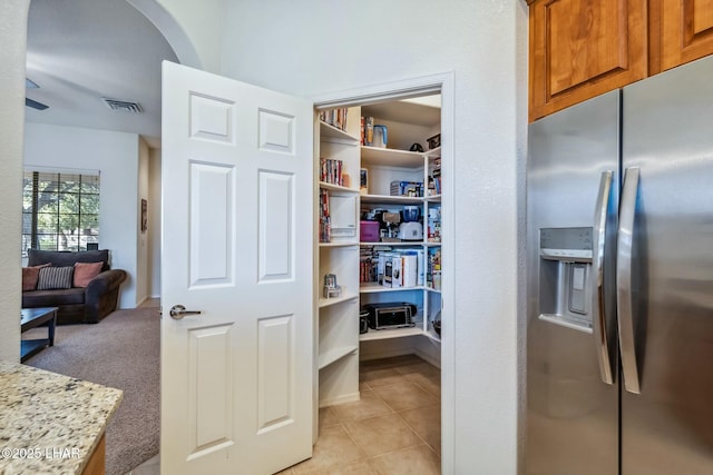 pantry featuring visible vents