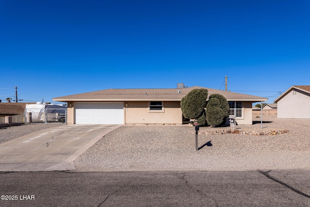 ranch-style house with a garage