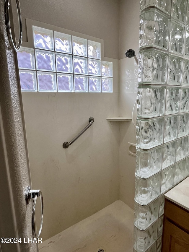 bathroom with walk in shower