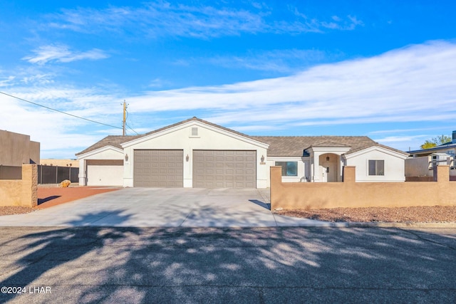 view of front of home featuring a garage