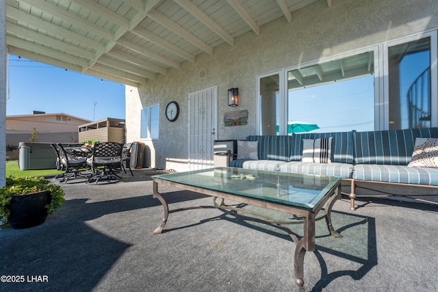 view of patio / terrace with an outdoor hangout area