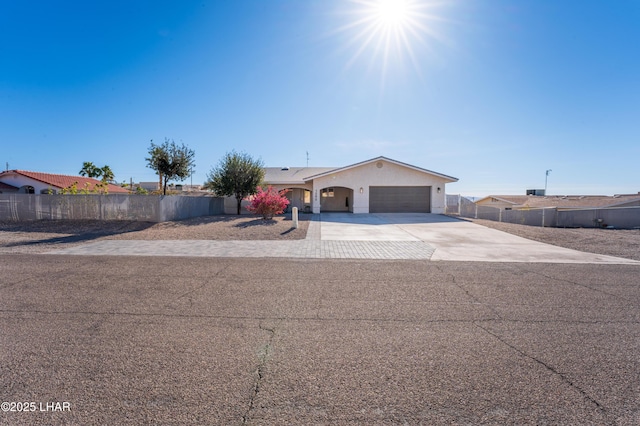 ranch-style house with a garage