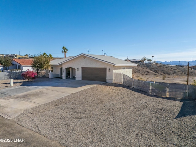 ranch-style house with a garage