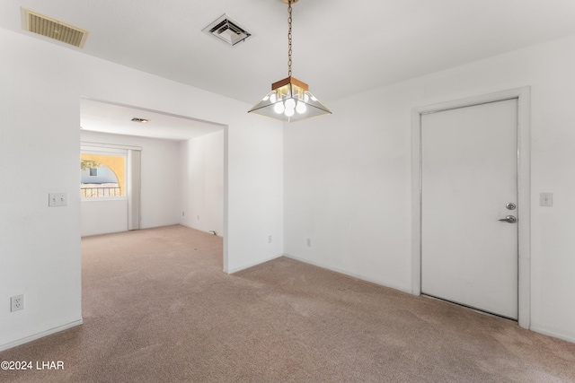 view of carpeted empty room