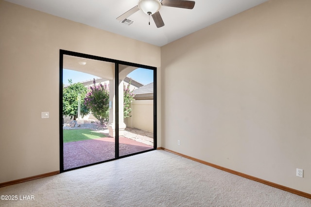 2620 Via Palma, Lake Havasu City, AZ 86406 - unfurnished room featuring carpet floors and ceiling fan