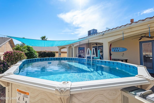 2620 Via Palma, Lake Havasu City, AZ 86406 - outdoor pool with ceiling fan