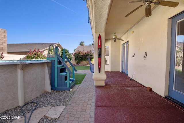 2620 Via Palma, Lake Havasu City, AZ 86406 - view of patio featuring ceiling fan