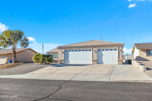 ranch-style home with a garage