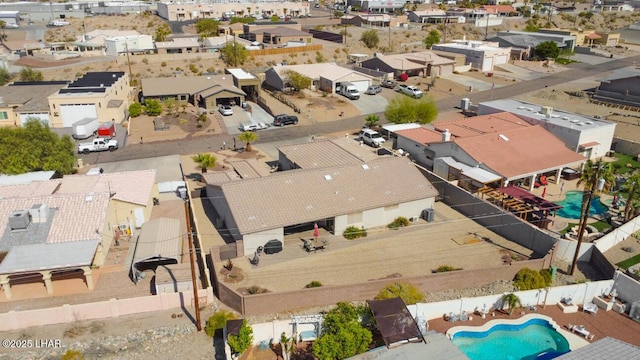 drone / aerial view featuring a residential view