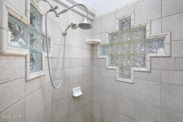 bathroom featuring a walk in shower