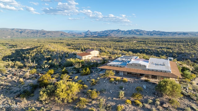 aerial view featuring a mountain view