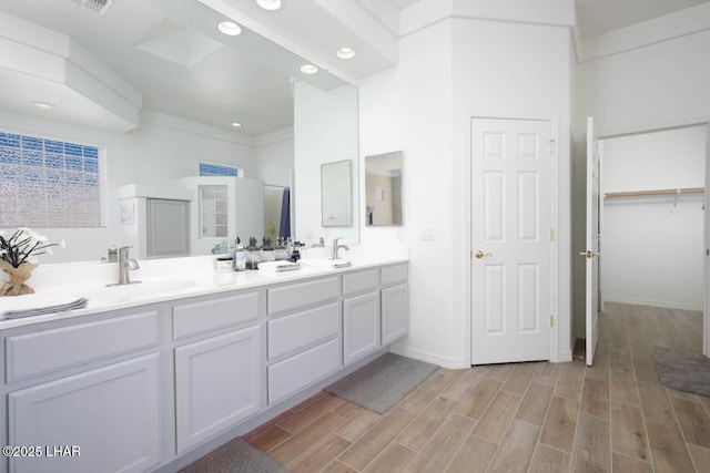 bathroom featuring vanity