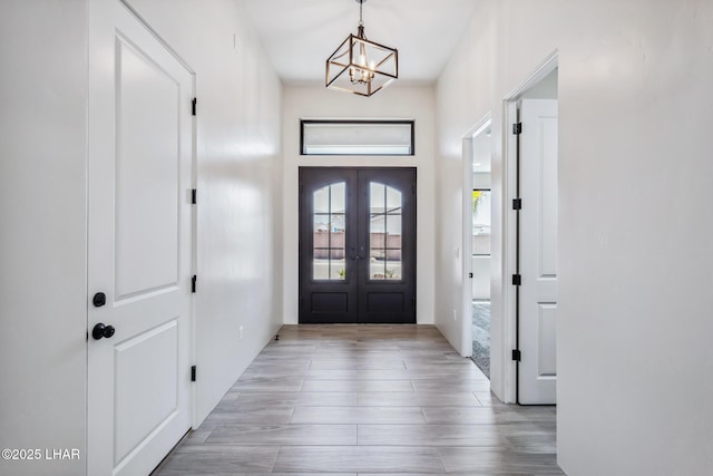 4801 N Diana Ave, Lake Havasu City, AZ 86404 - foyer featuring a chandelier and french doors