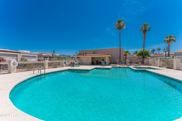 view of pool with a patio area