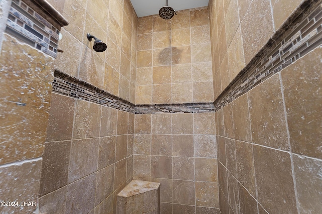 details with tiled shower