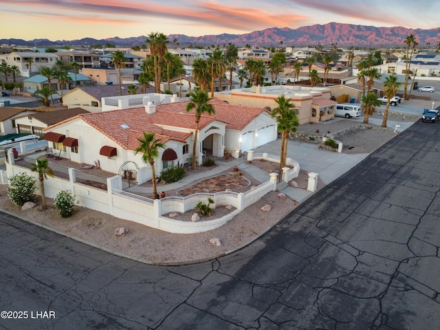 1901 Gold Dust Dr, Lake Havasu City, AZ 86404 - aerial view at dusk of a mountain view and a residential view