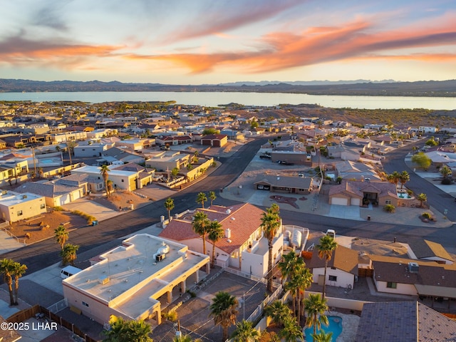 1901 Gold Dust Dr, Lake Havasu City, AZ 86404 - aerial view of residential area featuring a water and mountain view