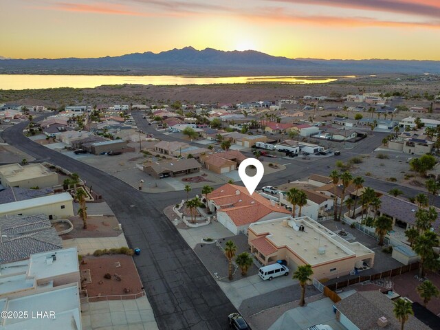 1901 Gold Dust Dr, Lake Havasu City, AZ 86404 - aerial view at dusk of a mountain view and a residential view