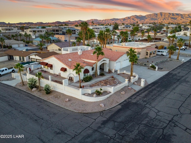 1901 Gold Dust Dr, Lake Havasu City, AZ 86404 - aerial view at dusk of a mountain view and a residential view