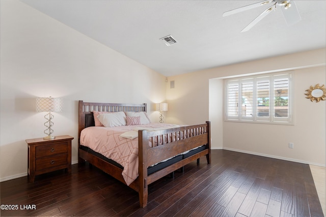 1901 Gold Dust Dr, Lake Havasu City, AZ 86404 - bedroom with wood finished floors, baseboards, and ceiling fan