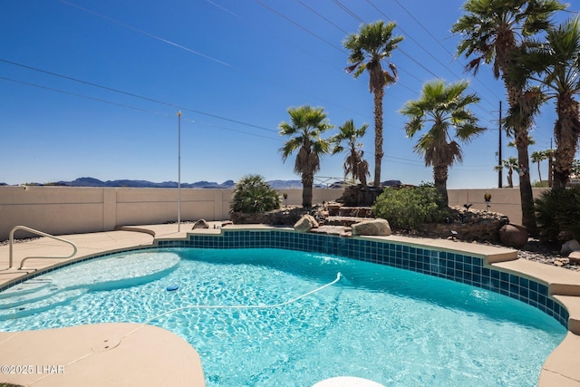 2008 Martinique Dr, Lake Havasu City, AZ 86406 - view of swimming pool with a mountain view
