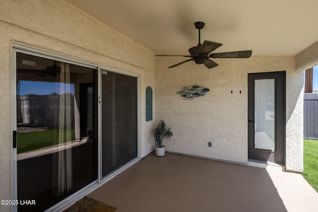2008 Martinique Dr, Lake Havasu City, AZ 86406 - view of patio featuring a ceiling fan