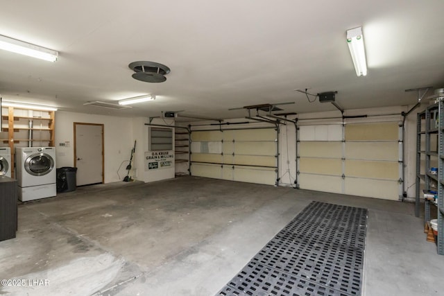 2230 Havasupai Blvd, Lake Havasu City, AZ 86403 - garage featuring separate washer and dryer and a garage door opener