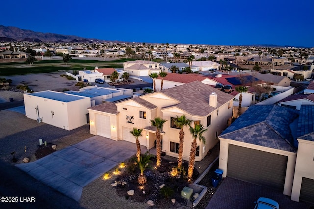 drone / aerial view featuring a residential view