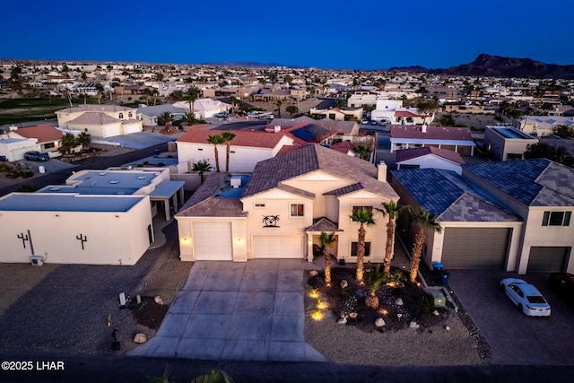 aerial view featuring a residential view