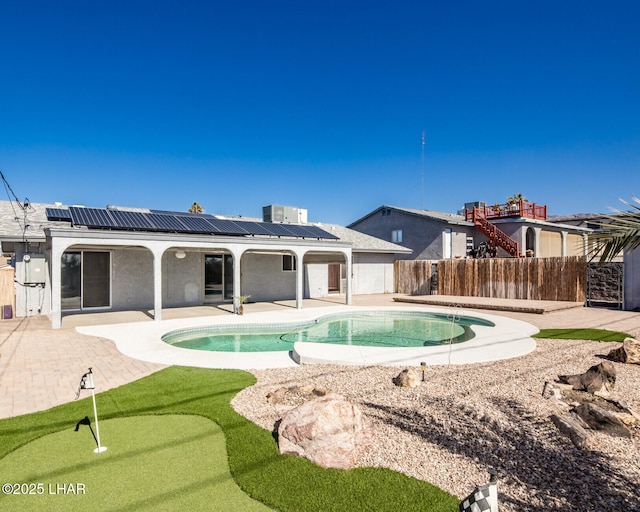 view of pool with a patio