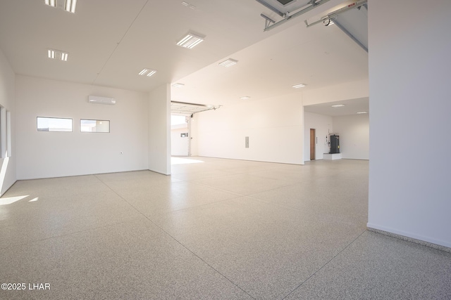 empty room with an AC wall unit