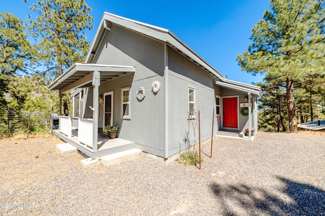 view of side of property