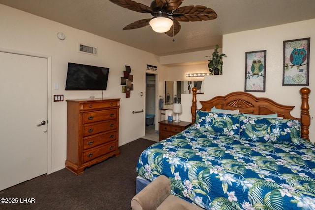 1650 S Smoketree Ave Unit 103, Lake Havasu City, AZ 86403 - bedroom with carpet and a ceiling fan