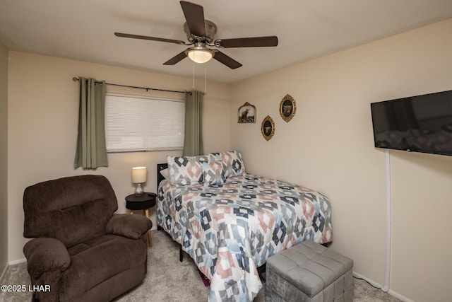 2593 Tradewind Dr, Lake Havasu City, AZ 86403 - bedroom with carpet floors, a ceiling fan, and baseboards