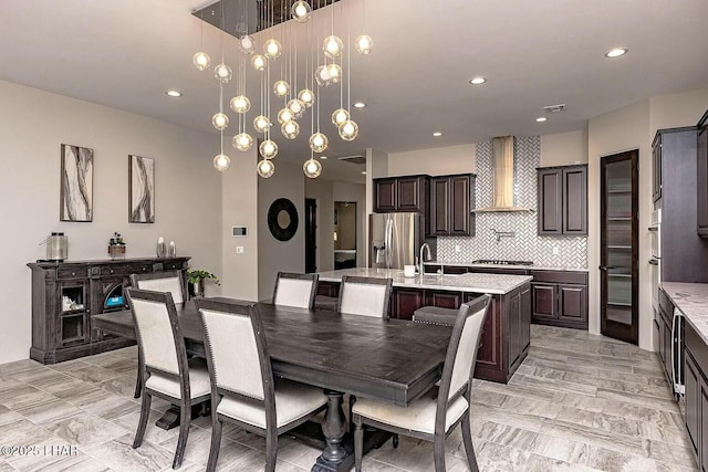 4718 N Banyan Ct, Lake Havasu City, AZ 86404 - dining room featuring visible vents and recessed lighting