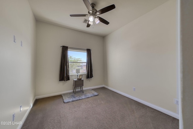 2225 E Moon Ridge Ln, Fort Mohave, AZ 86426 - carpeted spare room with ceiling fan and baseboards