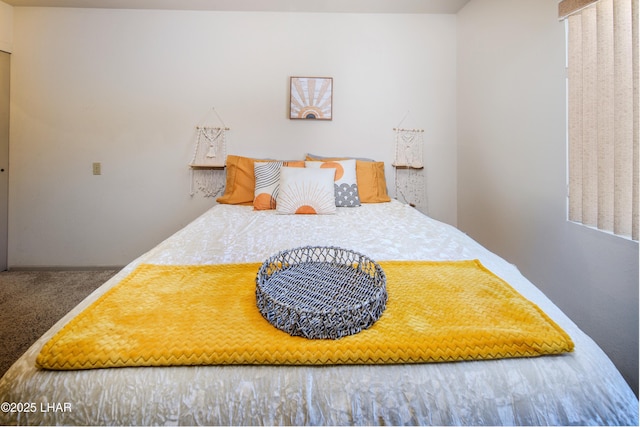 bedroom with carpet floors